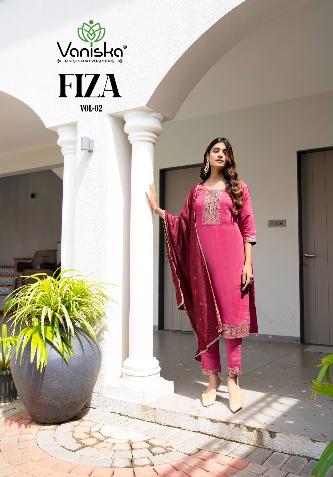 Fiza Vol 2 Colour Pix Roman Silk Readymade Pant Style Suits Exporter India