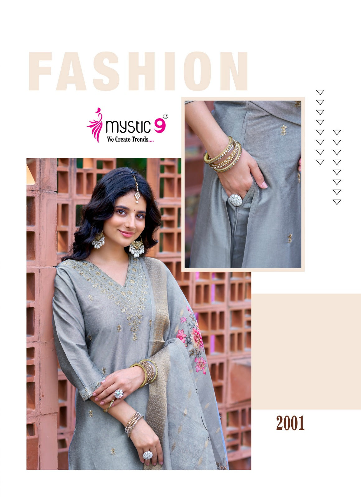 Fiza Vol 2 Mystic 9 Banglori Silk Readymade Pant Style Suits Supplier India