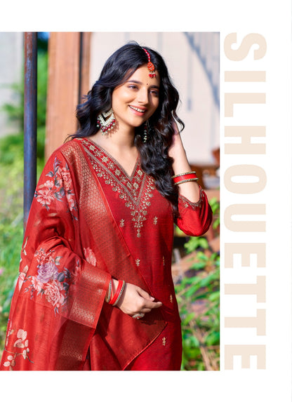 Fiza Vol 2 Mystic 9 Banglori Silk Readymade Pant Style Suits Supplier India