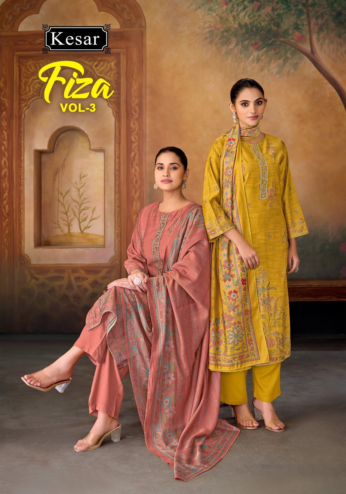 Fiza Vol 3 Kesar Gadwal Silk Karachi Salwar Suits Wholesale