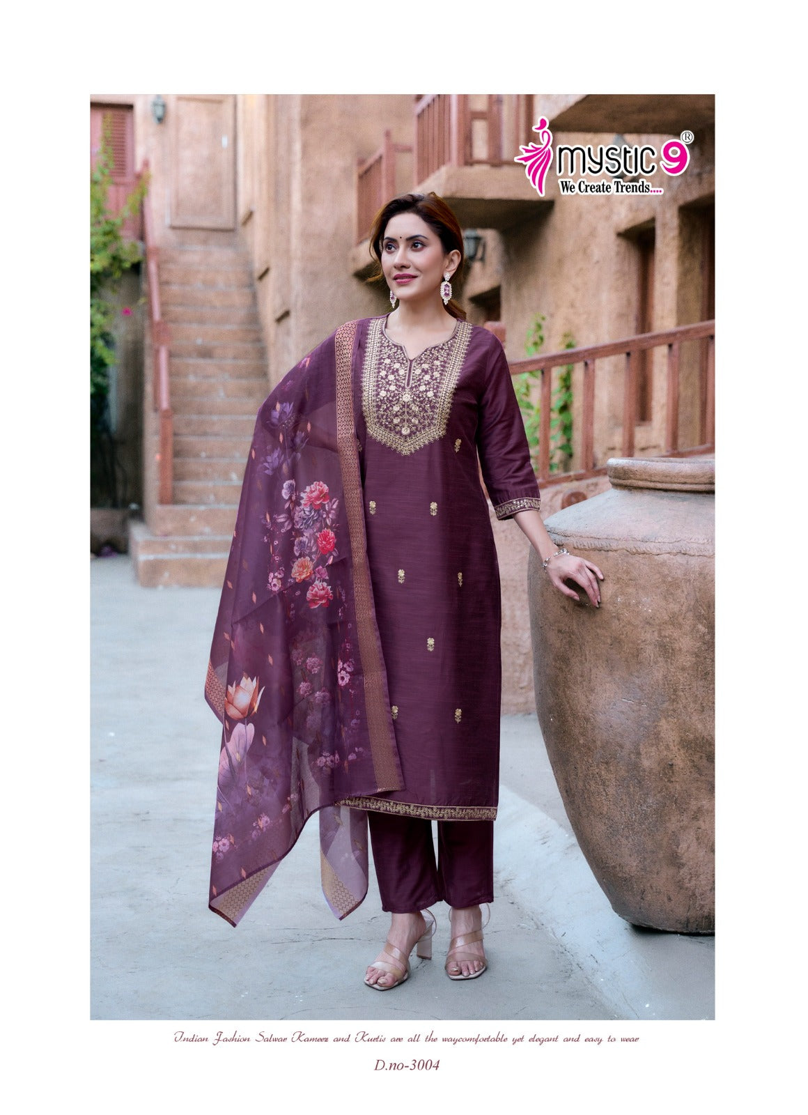 Fiza Vol 3 Mystic 9 Banglori Silk Readymade Pant Style Suits Wholesaler Ahmedabad