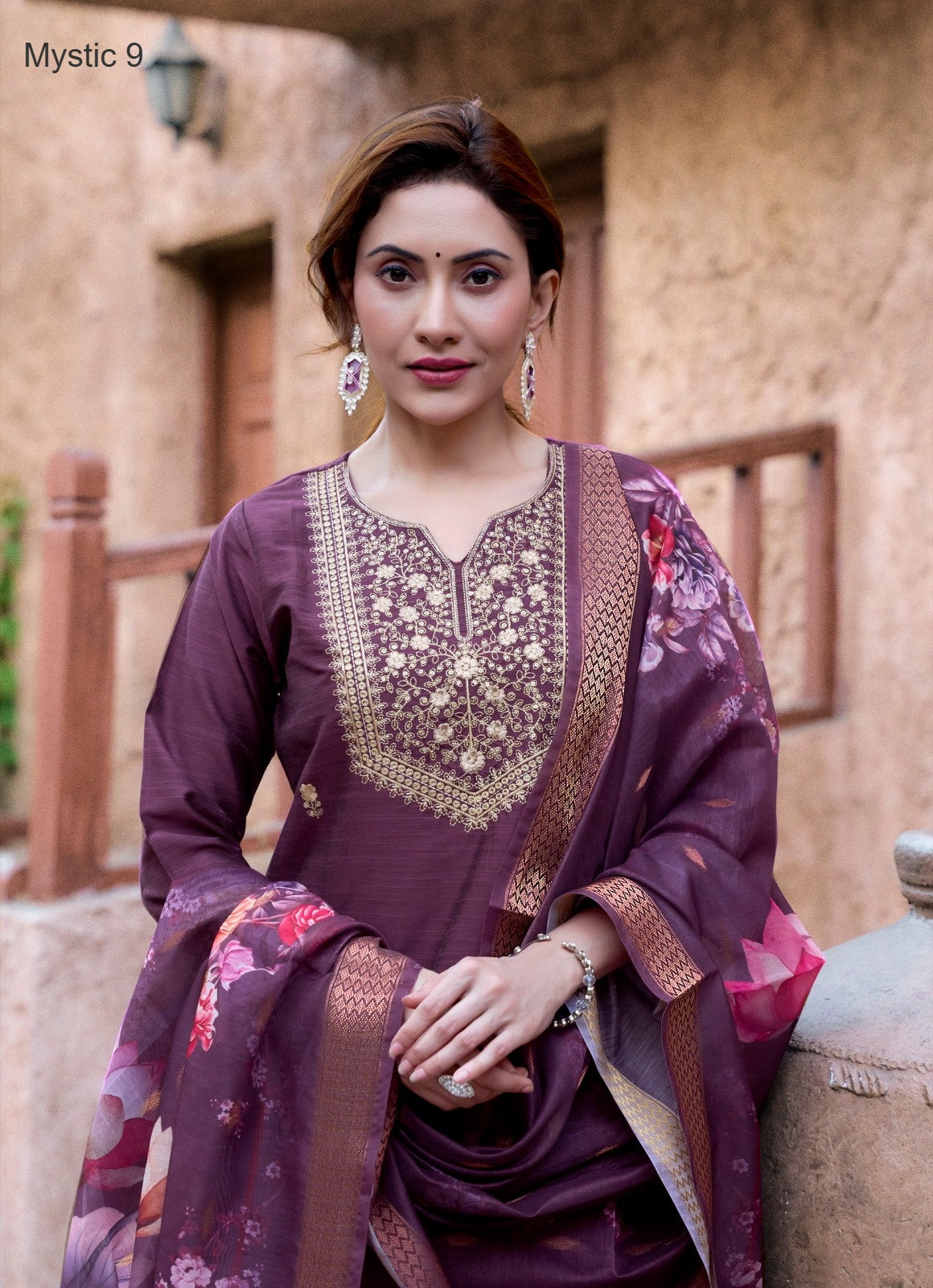 Fiza Vol 3 Mystic 9 Banglori Silk Readymade Pant Style Suits Wholesaler Ahmedabad