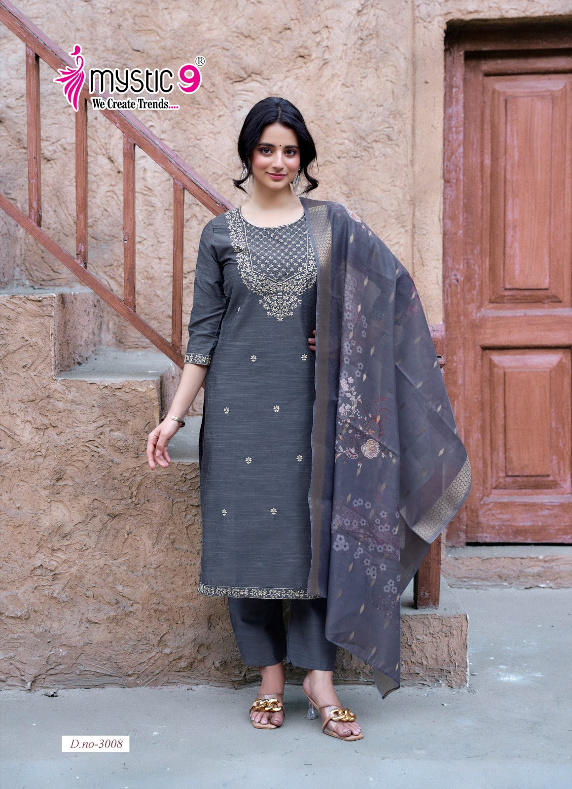 Fiza Vol 3 Mystic 9 Banglori Silk Readymade Pant Style Suits Wholesaler Ahmedabad