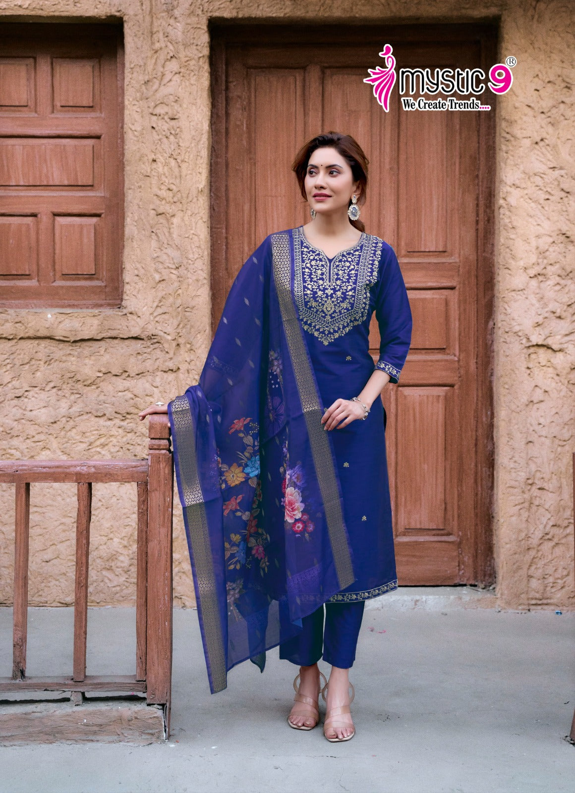 Fiza Vol 3 Mystic 9 Banglori Silk Readymade Pant Style Suits Wholesaler Ahmedabad