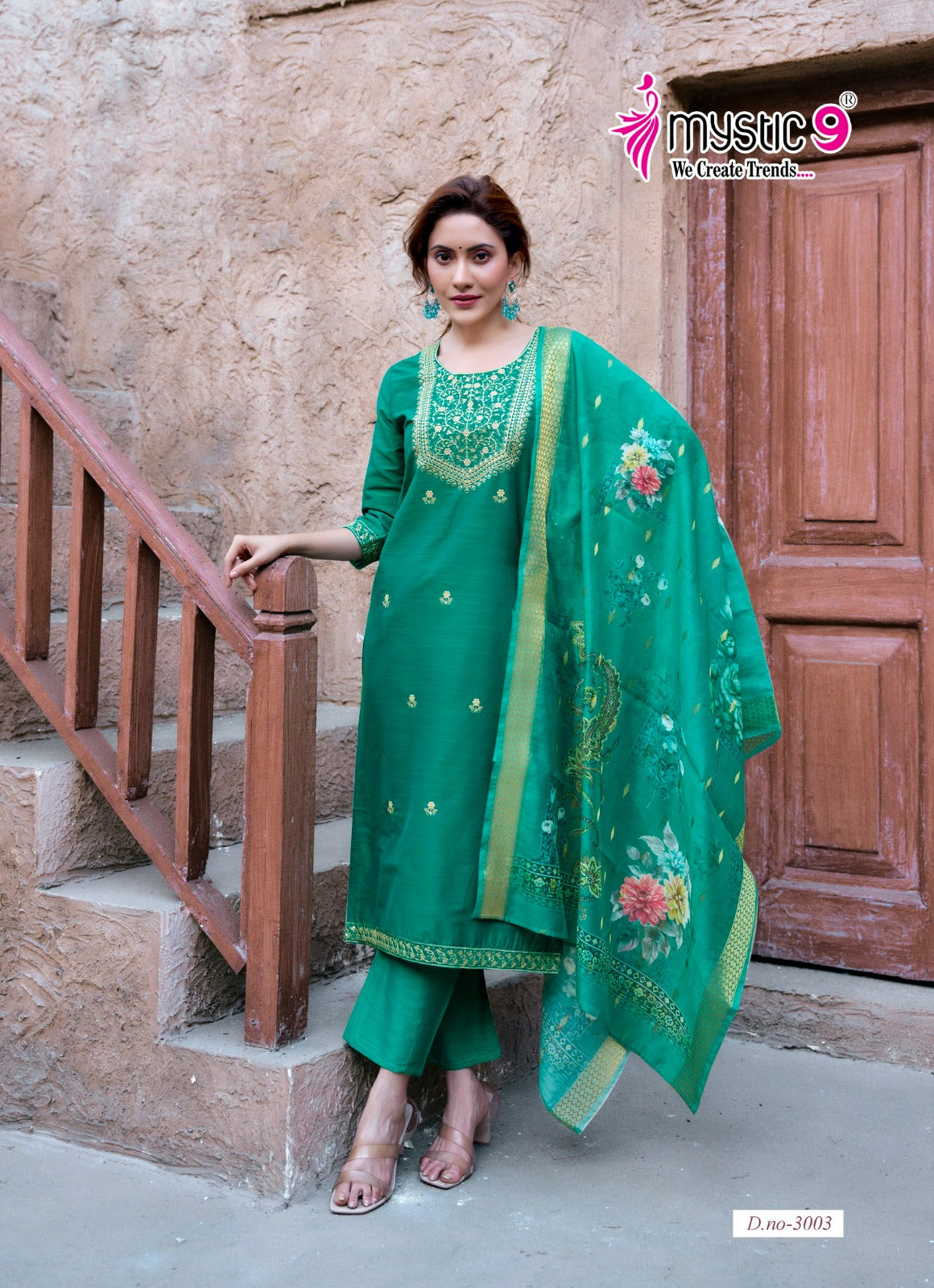 Fiza Vol 3 Mystic 9 Banglori Silk Readymade Pant Style Suits Wholesaler Ahmedabad