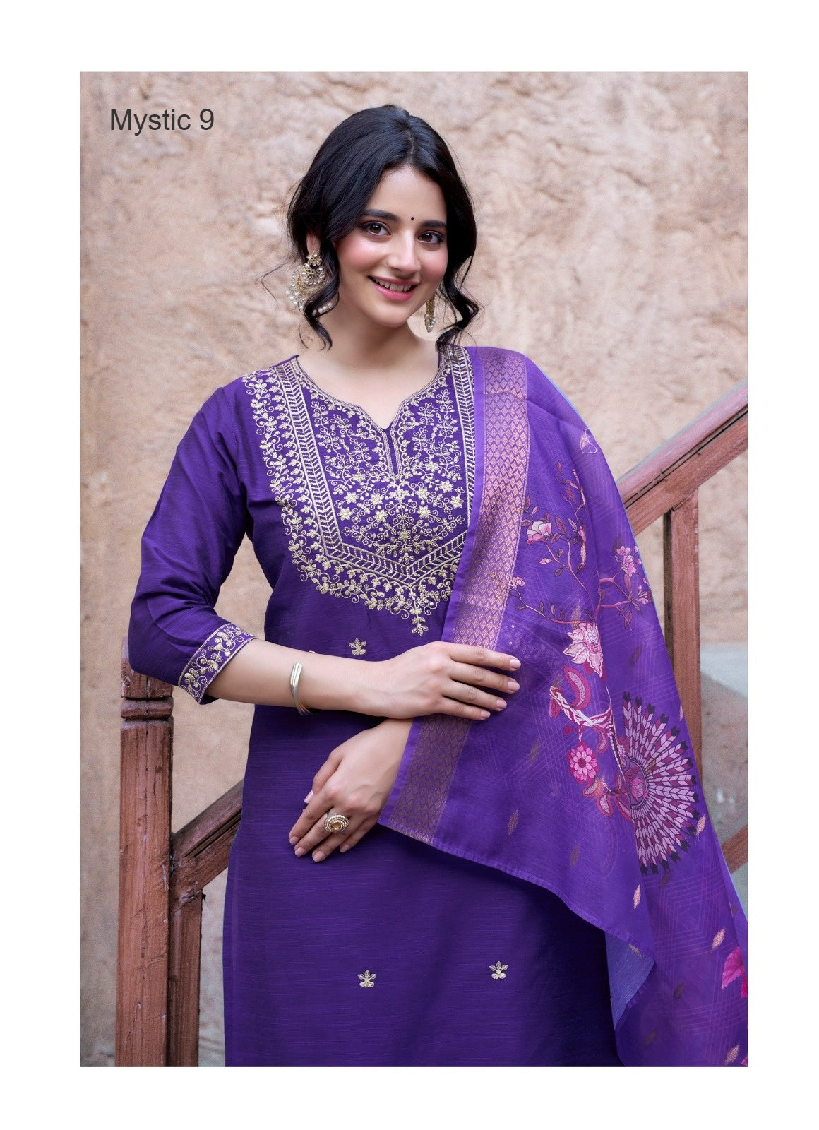 Fiza Vol 3 Mystic 9 Banglori Silk Readymade Pant Style Suits Wholesaler Ahmedabad