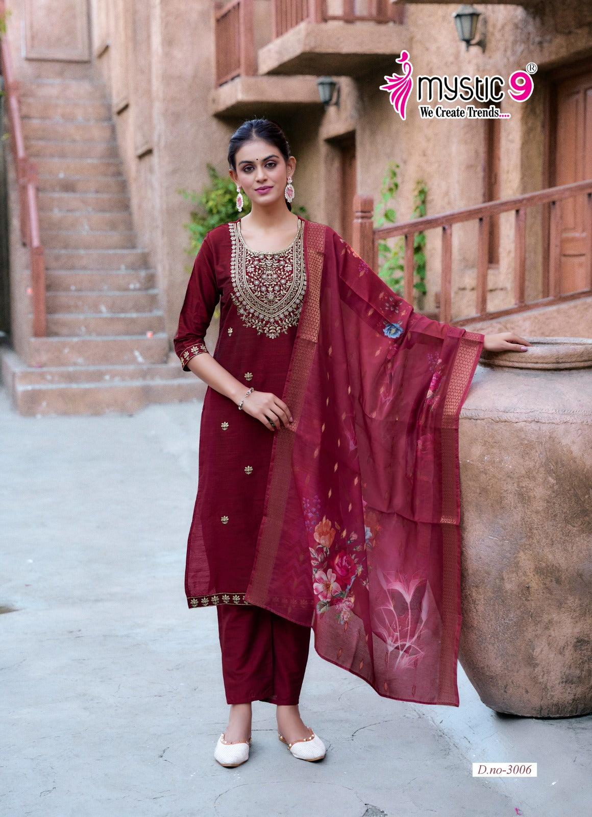 Fiza Vol 3 Mystic 9 Banglori Silk Readymade Pant Style Suits Wholesaler Ahmedabad