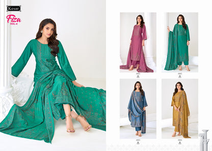 Fiza Vol 4 Kesar Gadwal Silk Karachi Salwar Suits Exporter India