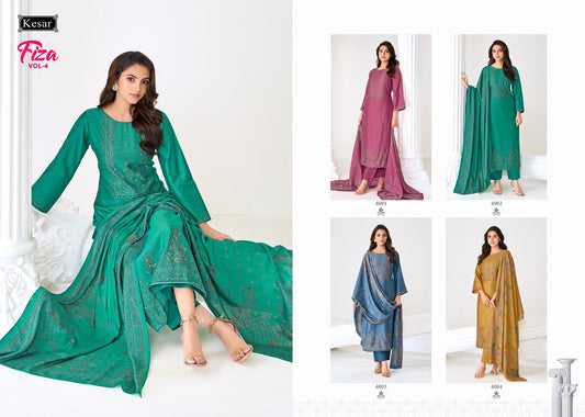 Fiza Vol 4 Kesar Gadwal Silk Karachi Salwar Suits Exporter India