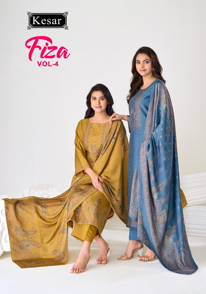 Fiza Vol 4 Kesar Gadwal Silk Karachi Salwar Suits Exporter India