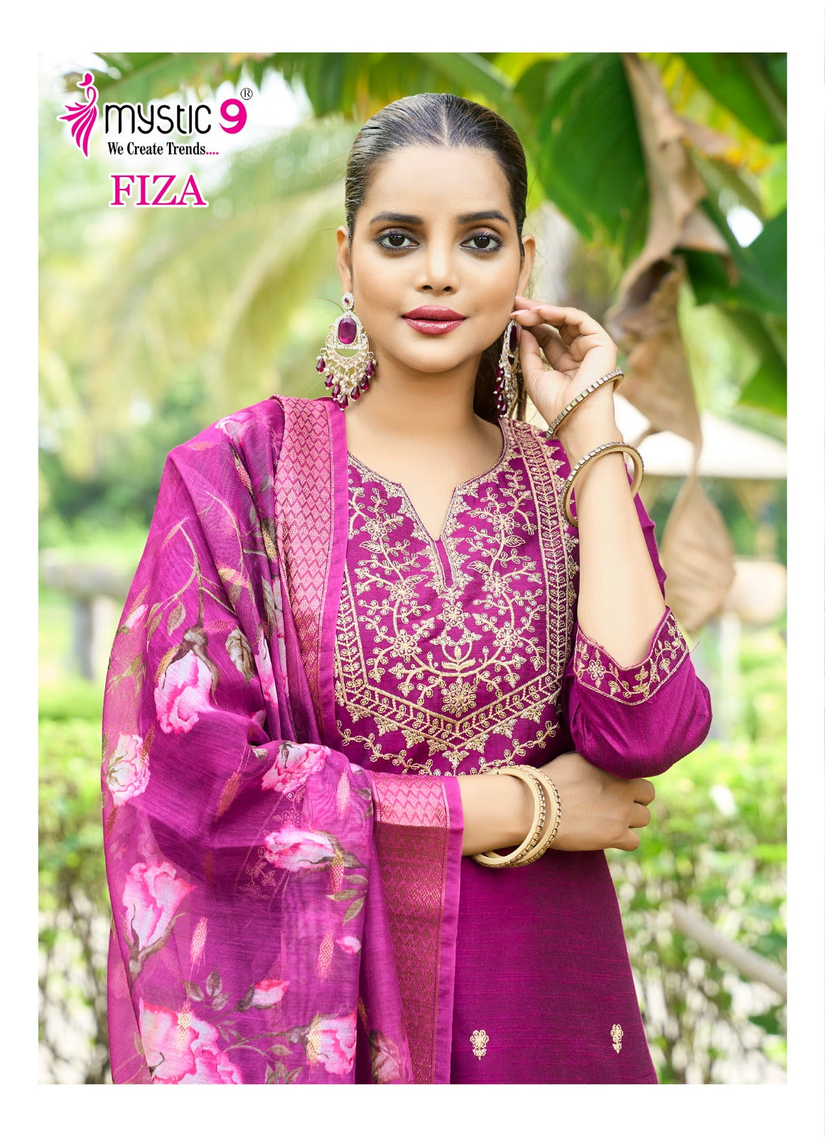 Fiza Vol 4 Mystic 9 Banglori Silk Readymade Pant Style Suits Wholesale Price
