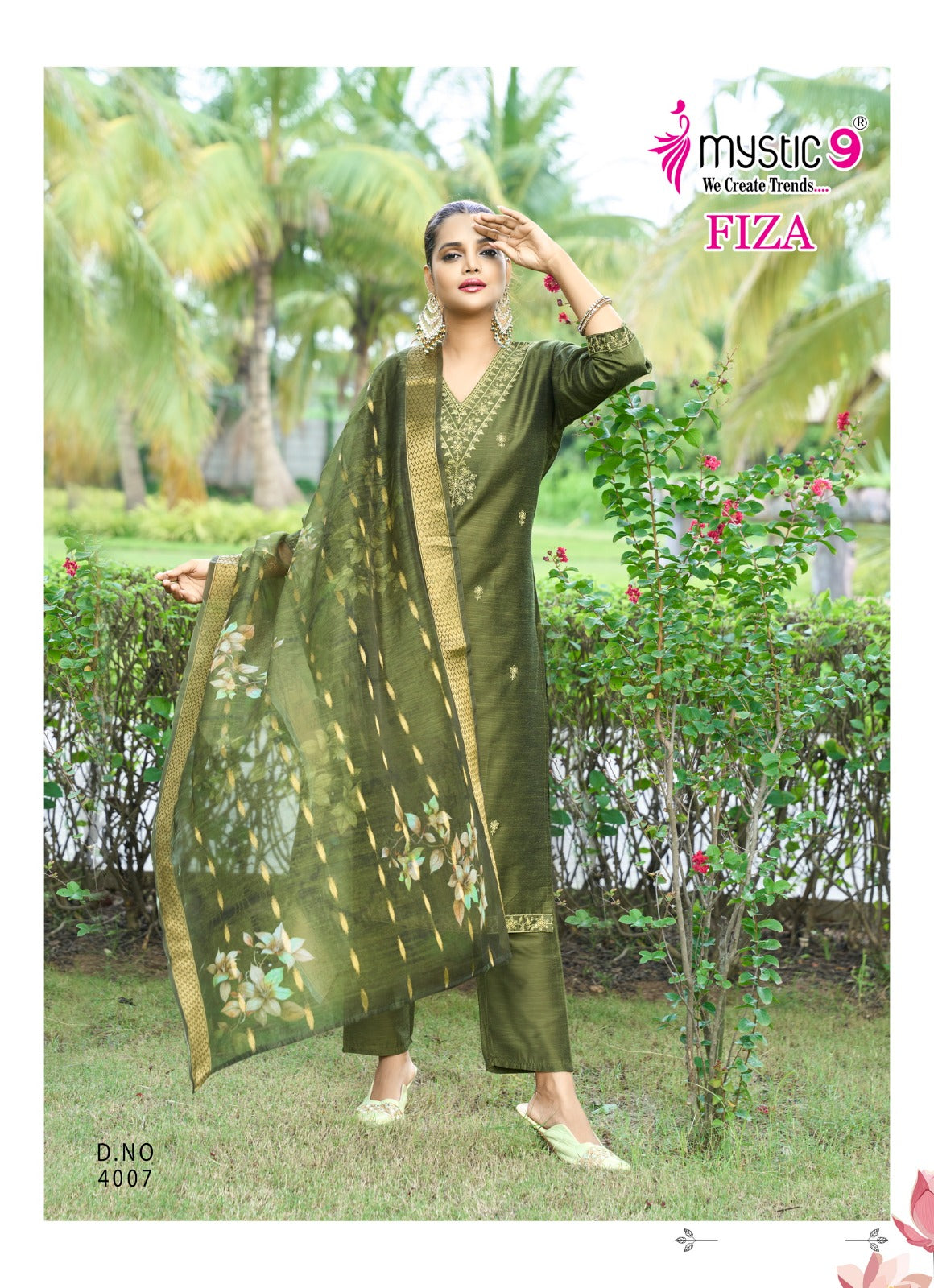 Fiza Vol 4 Mystic 9 Banglori Silk Readymade Pant Style Suits Wholesale Price