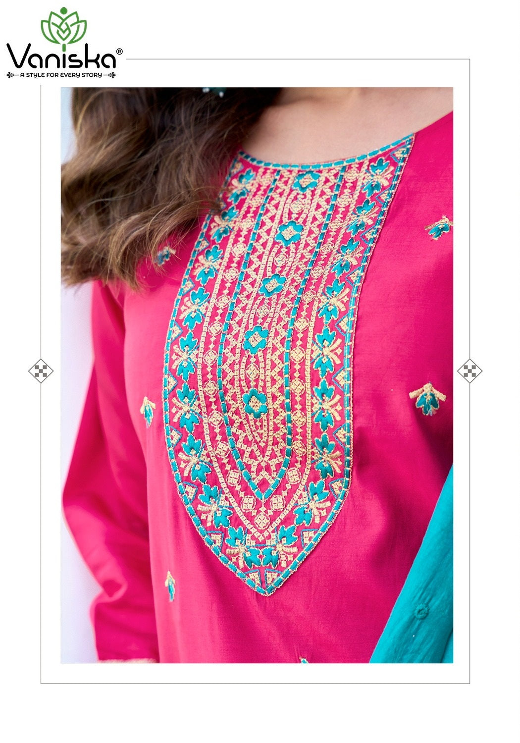 Fiza Vol 5 Vaniska Roman Silk Readymade Pant Style Suits Wholesaler Ahmedabad