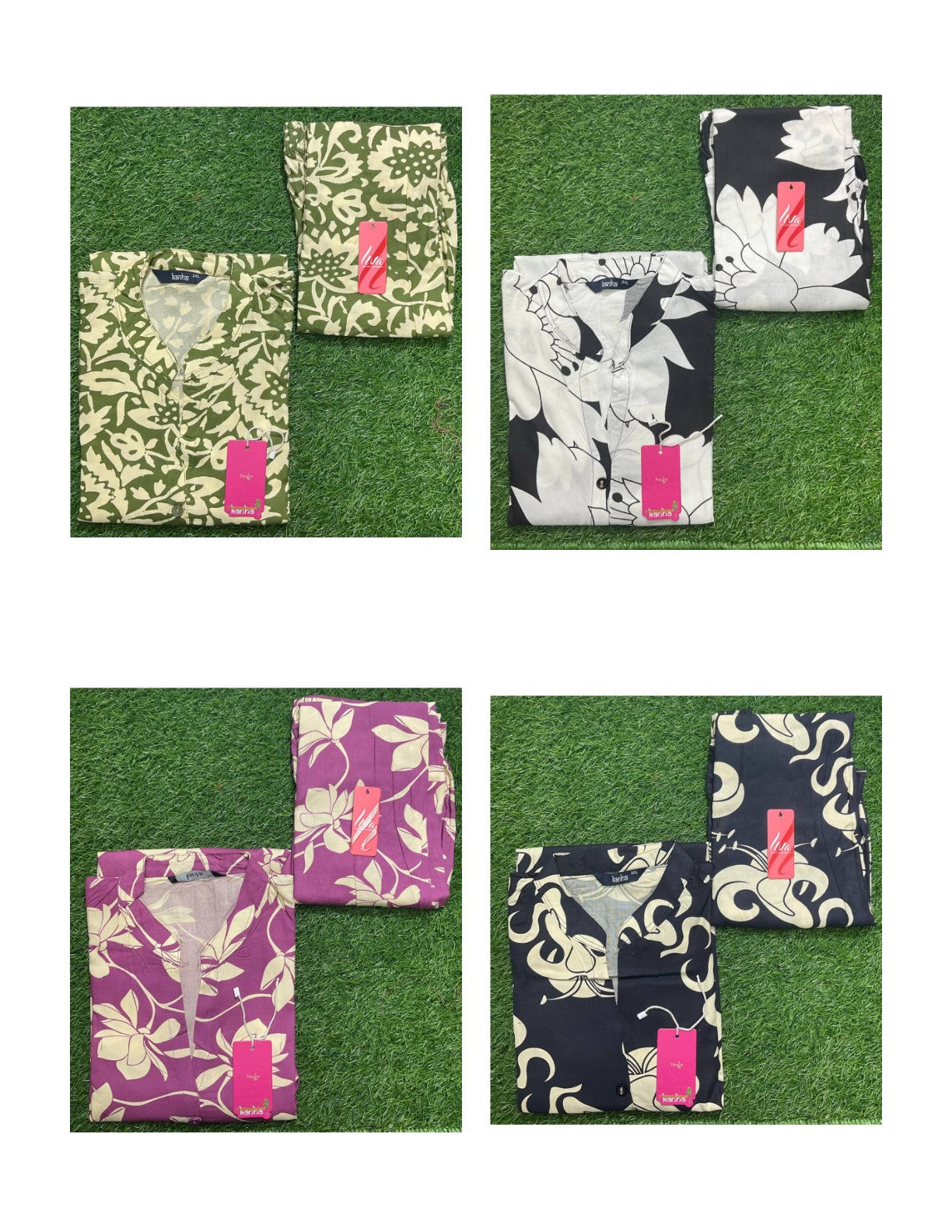 Fiza With Pocket 0612 Kanha Reyon Co Ord Set Exporter India