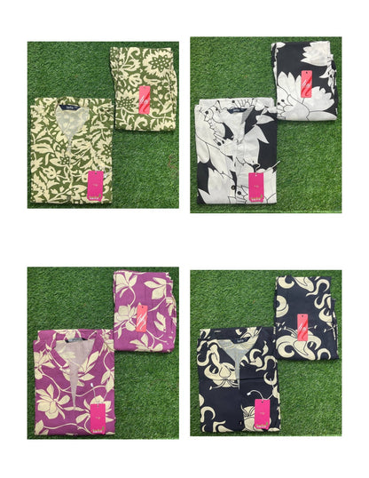 Fiza With Pocket 0612 Kanha Reyon Co Ord Set Exporter India