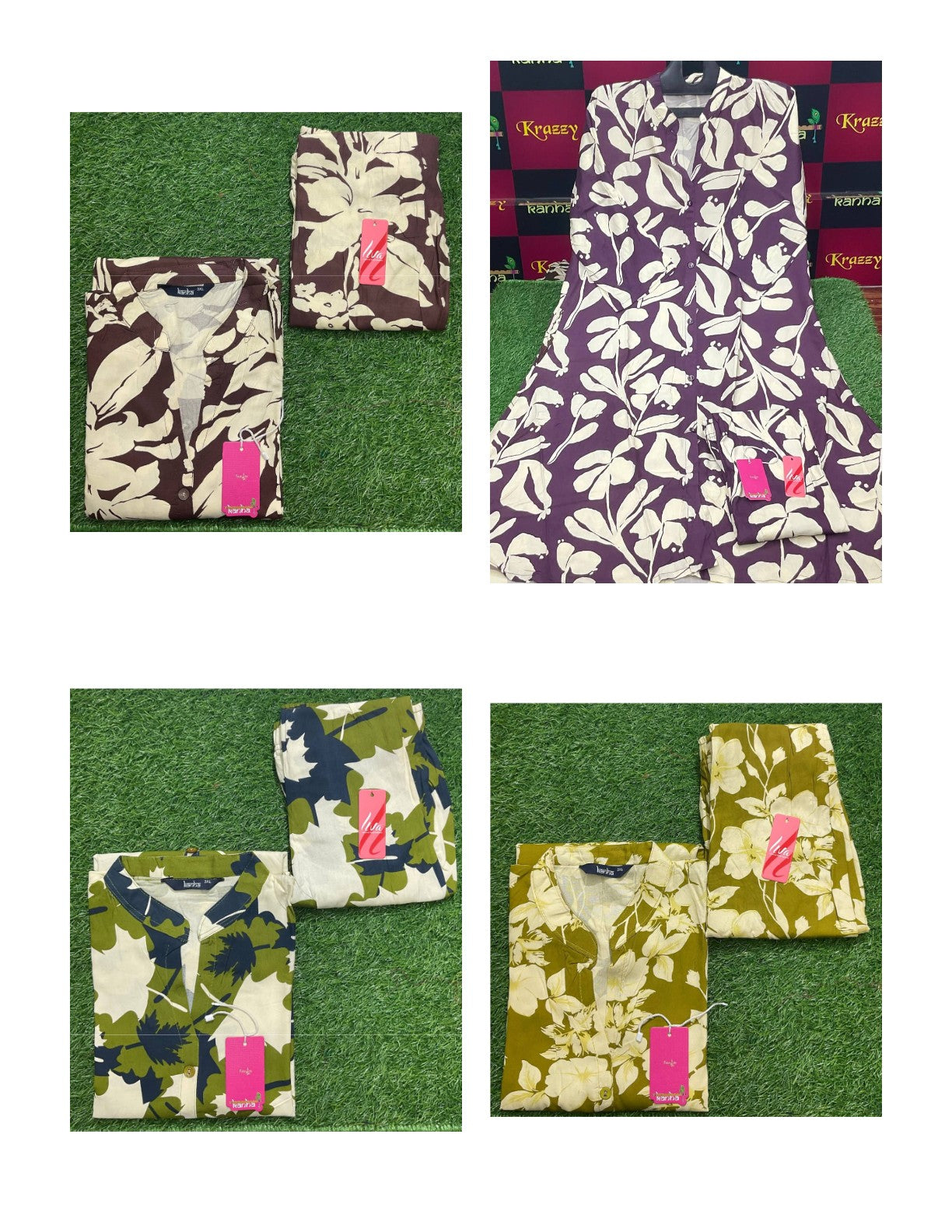 Fiza With Pocket 0612 Kanha Reyon Co Ord Set Exporter India