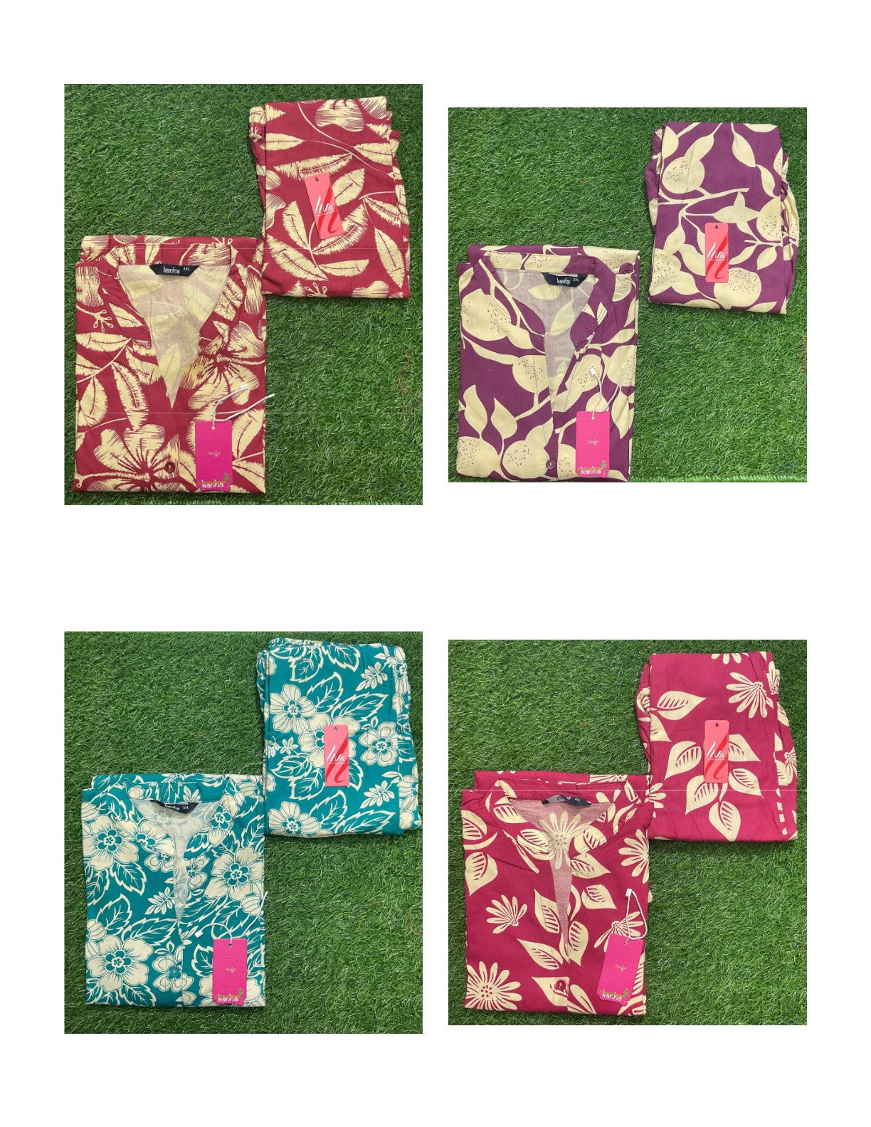 Fiza With Pocket 0612 Kanha Reyon Co Ord Set Exporter India