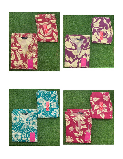 Fiza With Pocket 0612 Kanha Reyon Co Ord Set Exporter India