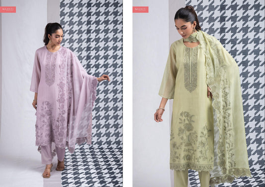 Fizrit Naariti Mul Chanderi Pant Style Suits Supplier Gujarat