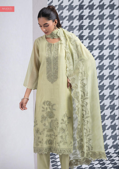 Fizrit Naariti Mul Chanderi Pant Style Suits Supplier Gujarat