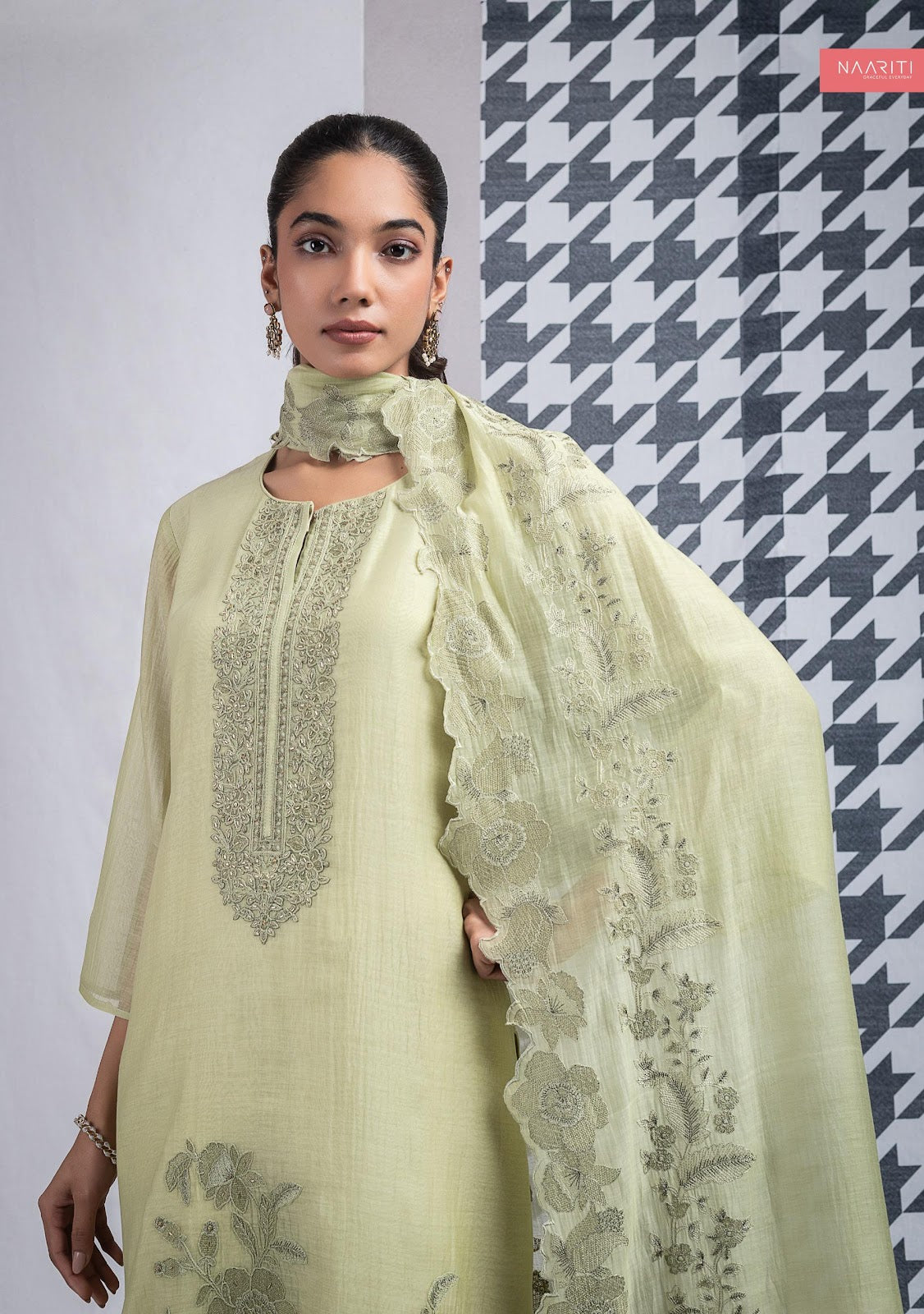 Fizrit Naariti Mul Chanderi Pant Style Suits Supplier Gujarat