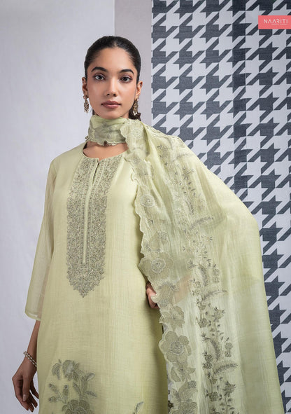 Fizrit Naariti Mul Chanderi Pant Style Suits Supplier Gujarat