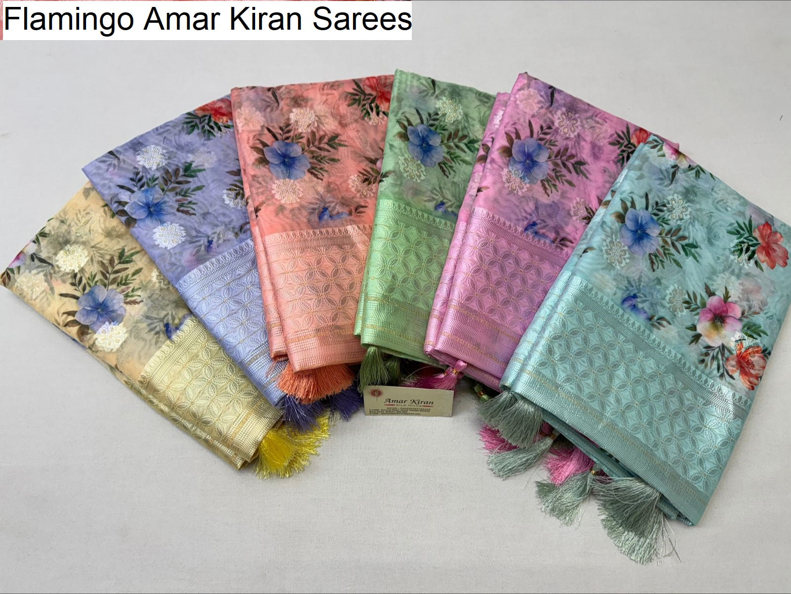 Flamingo Amar Kiran Cotton Sarees Exporter India