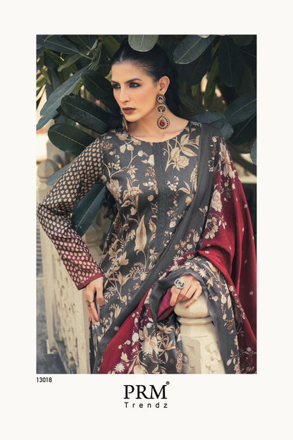 Flavia Prm Trendz Jam Silk Pant Style Suits Supplier India