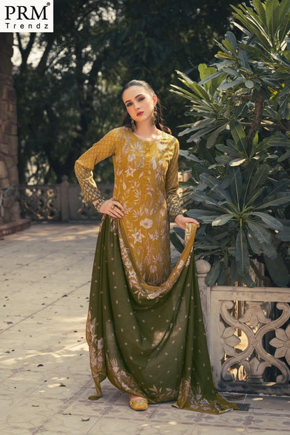 Flavia Prm Trendz Jam Silk Pant Style Suits Supplier India