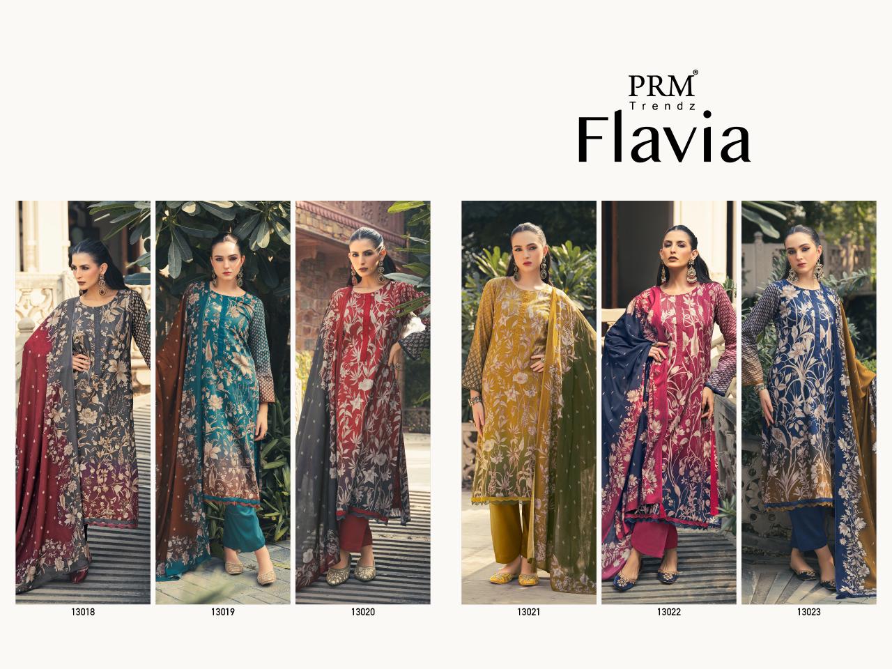 Flavia Prm Trendz Jam Silk Pant Style Suits Supplier India
