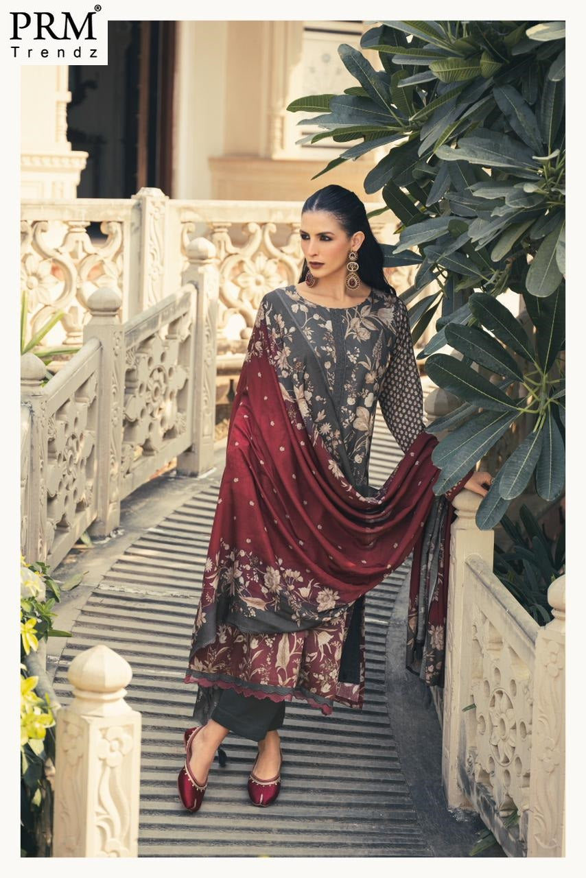 Flavia Prm Trendz Jam Silk Pant Style Suits Supplier India