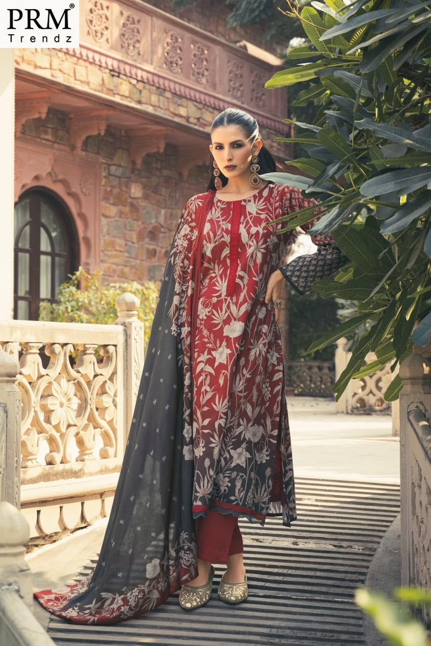 Flavia Prm Trendz Jam Silk Pant Style Suits Supplier India