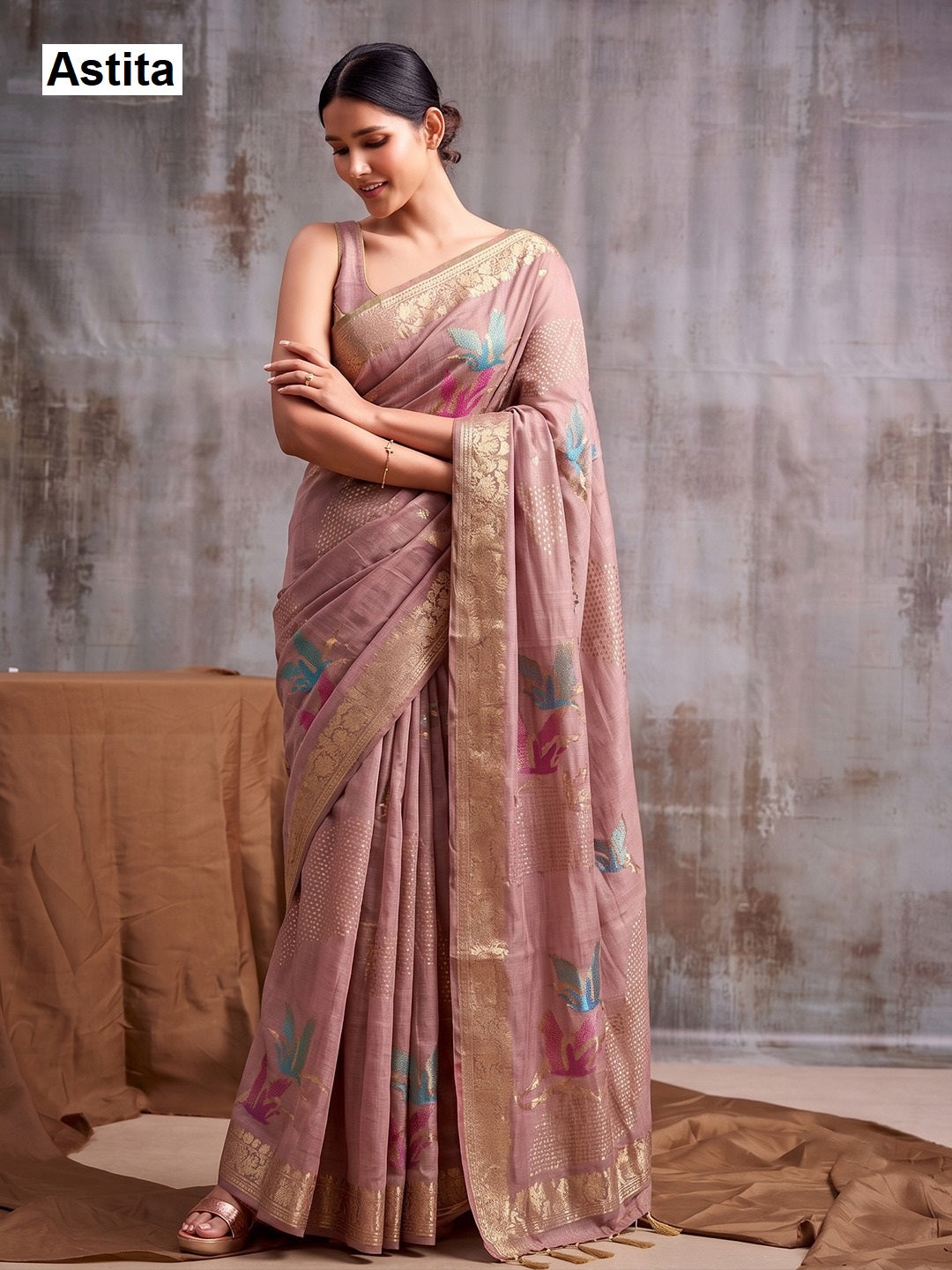 Flemingo Astita Linen Cotton Sarees Manufacturer Ahmedabad