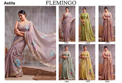 Flemingo Astita Linen Cotton Sarees Manufacturer Ahmedabad