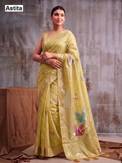Flemingo Astita Linen Cotton Sarees Manufacturer Ahmedabad