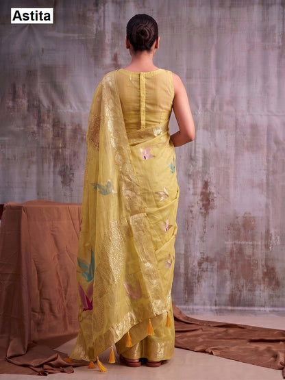 Flemingo Astita Linen Cotton Sarees Manufacturer Ahmedabad