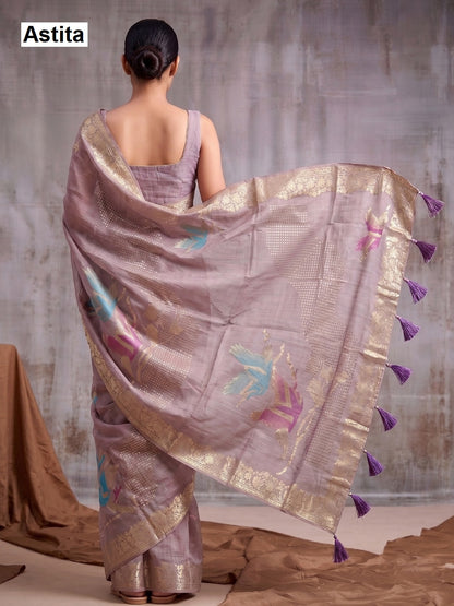 Flemingo Astita Linen Cotton Sarees Manufacturer Ahmedabad
