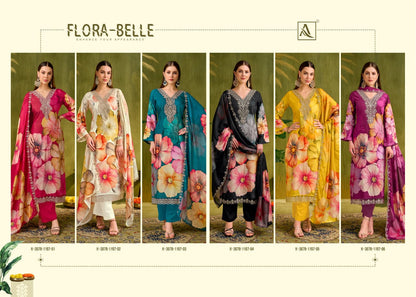 Flora Belle Alok Pure Maslin Karachi Salwar Suits Wholesaler Ahmedabad