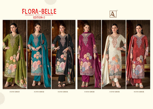 Flora Belle Edition 2 Alok Muslin Karachi Salwar Suits Exporter