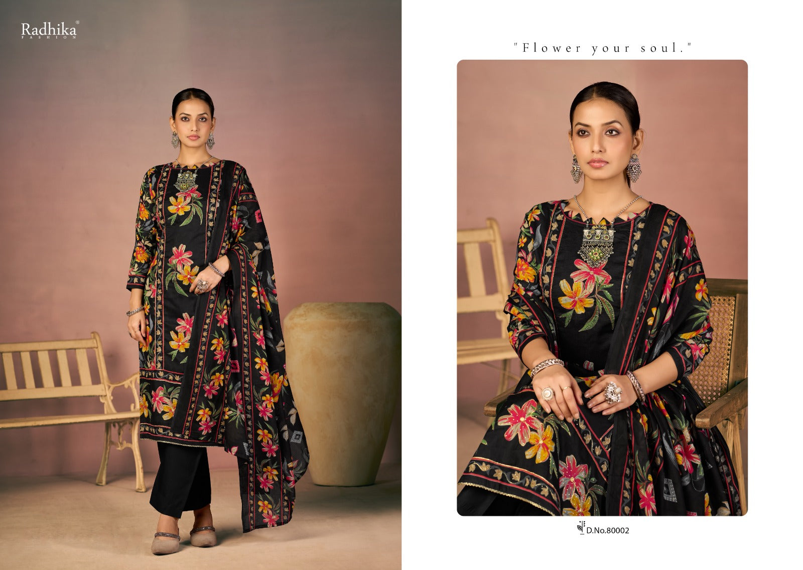 Flora Radhika Fashion Azara Lawn Cotton Karachi Salwar Suits Manufacturer Gujarat