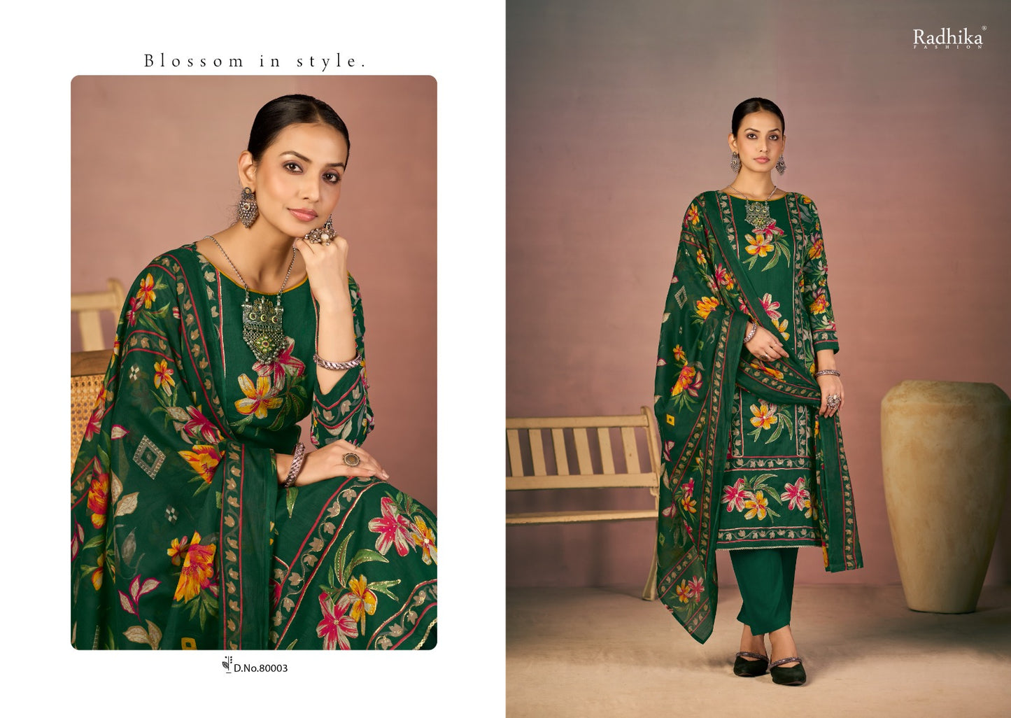 Flora Radhika Fashion Azara Lawn Cotton Karachi Salwar Suits Manufacturer Gujarat