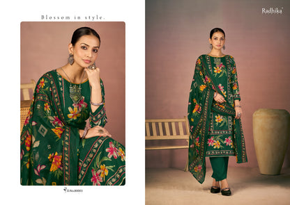 Flora Radhika Fashion Azara Lawn Cotton Karachi Salwar Suits Manufacturer Gujarat