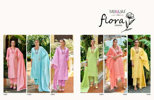 Flora Roman Lily Lali Readymade Pant Style Suits