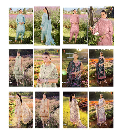 Flora Shraddha Designer Lawn Cotton Karachi Salwar Suits Manufacturer