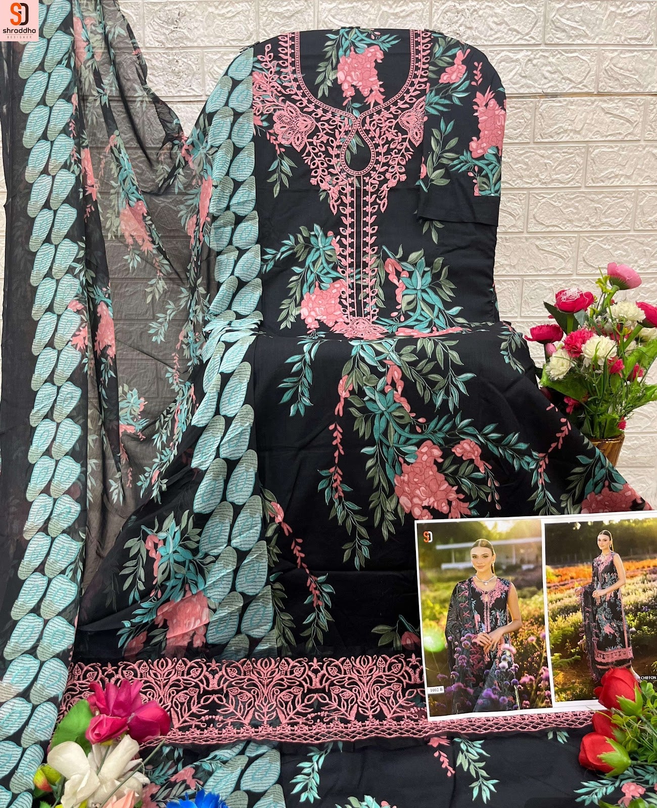 Flora Shraddha Designer Lawn Cotton Karachi Salwar Suits Manufacturer