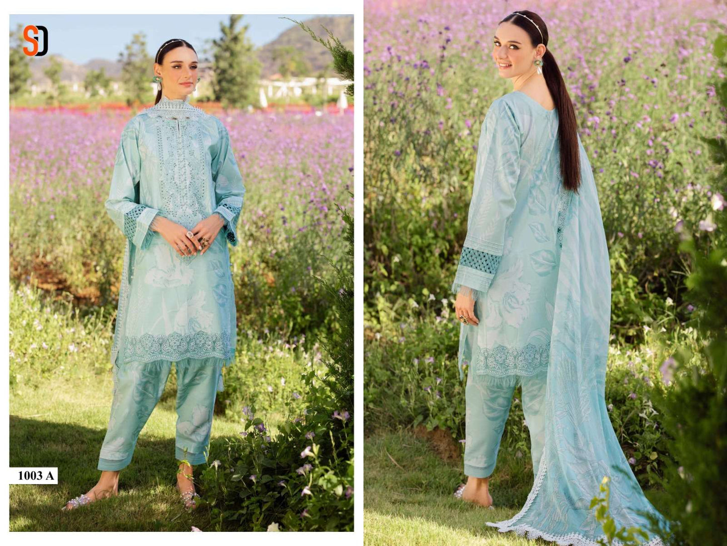 Flora Shraddha Designer Lawn Cotton Karachi Salwar Suits Manufacturer