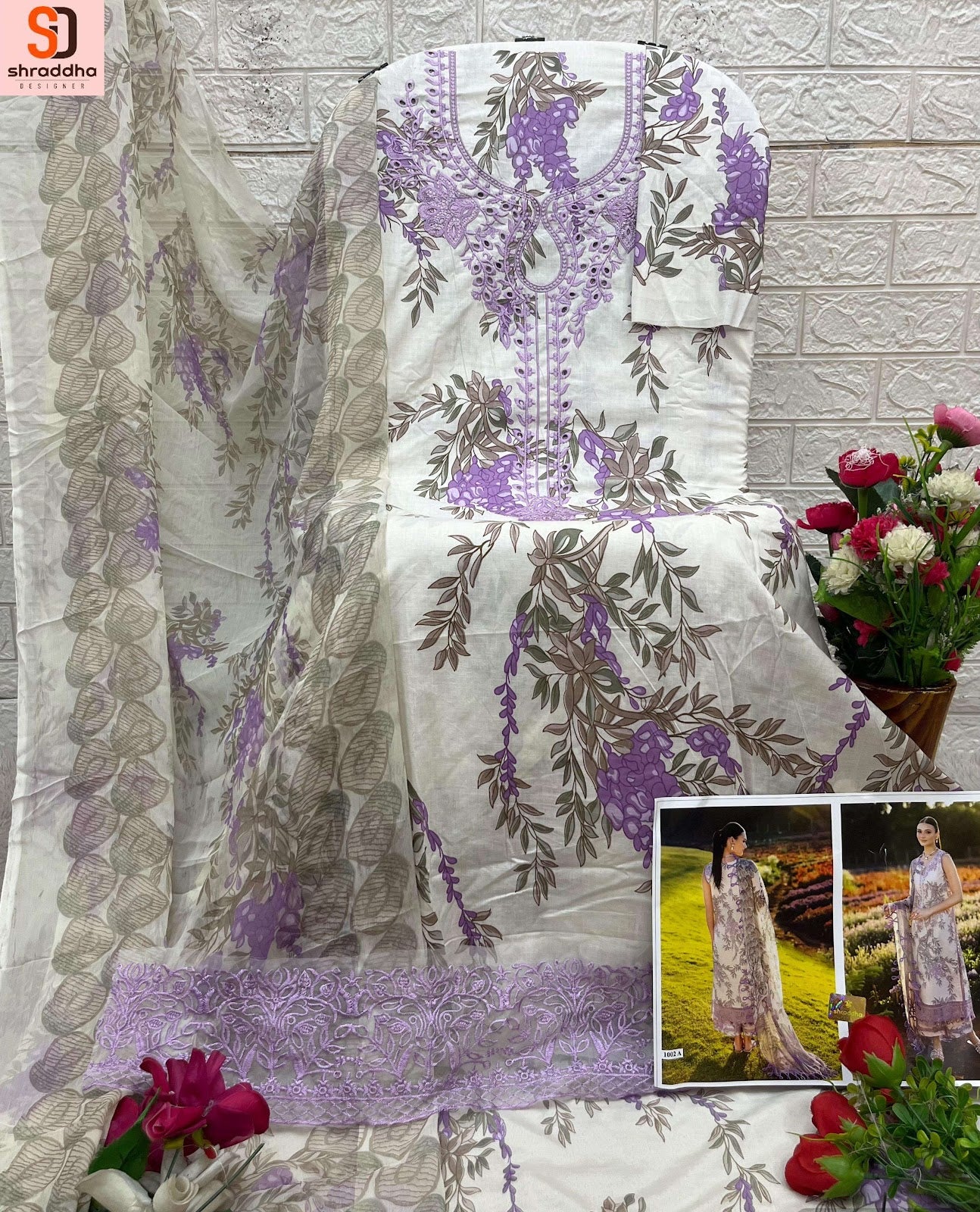 Flora Shraddha Designer Lawn Cotton Karachi Salwar Suits Manufacturer