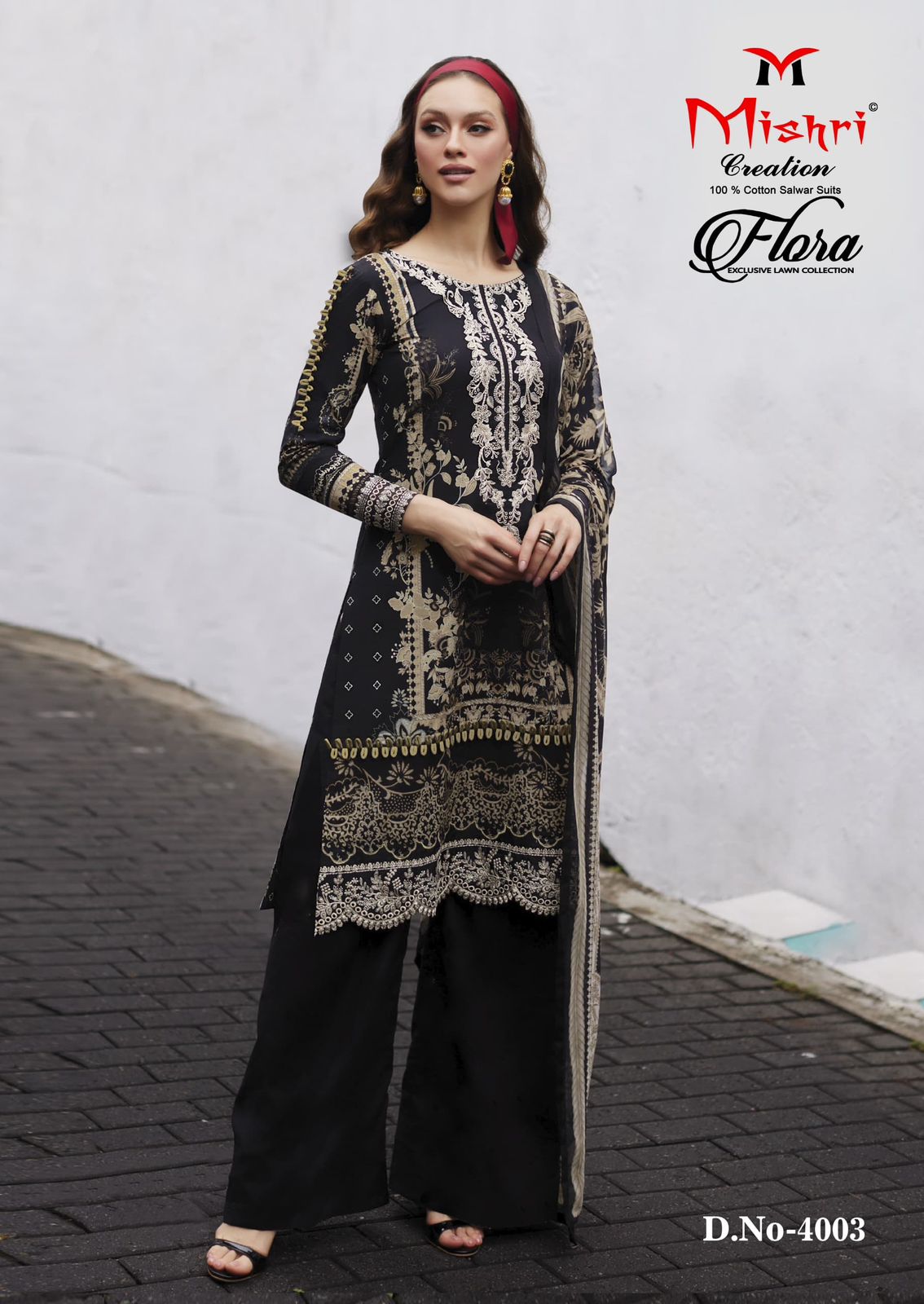 Flora Vol 4 Exclusive Lawn Collection Mishri Lawn Cotton Karachi Salwar Suits Exporter Gujarat
