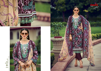 Flora Vol 4 Pakiza Prints Lawn Cotton Karachi Salwar Suits Exporter Gujarat