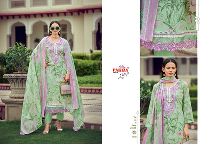Flora Vol 4 Pakiza Prints Lawn Cotton Karachi Salwar Suits Exporter Gujarat